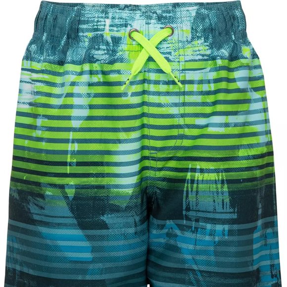 Under Armour Boys' Stripe Volley Swim Trunks